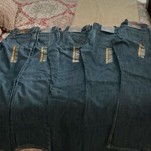 Ariat Dark Indigo Blue Jeans with Orange Size Tag